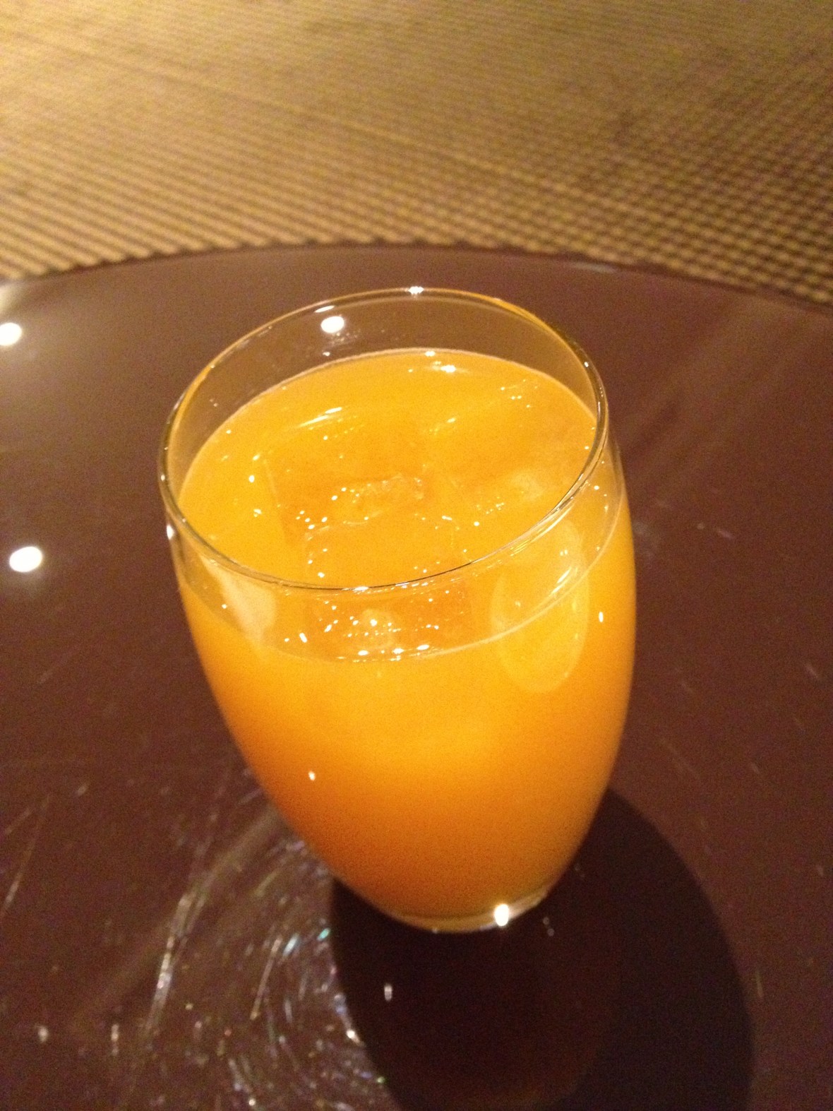 Passionfruit Juice - Afternoon Tea at The Cavendish