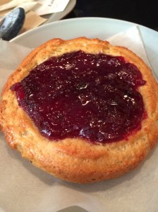 Nordic Bakery's lingonberry bun