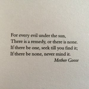 Mother Goose quotable