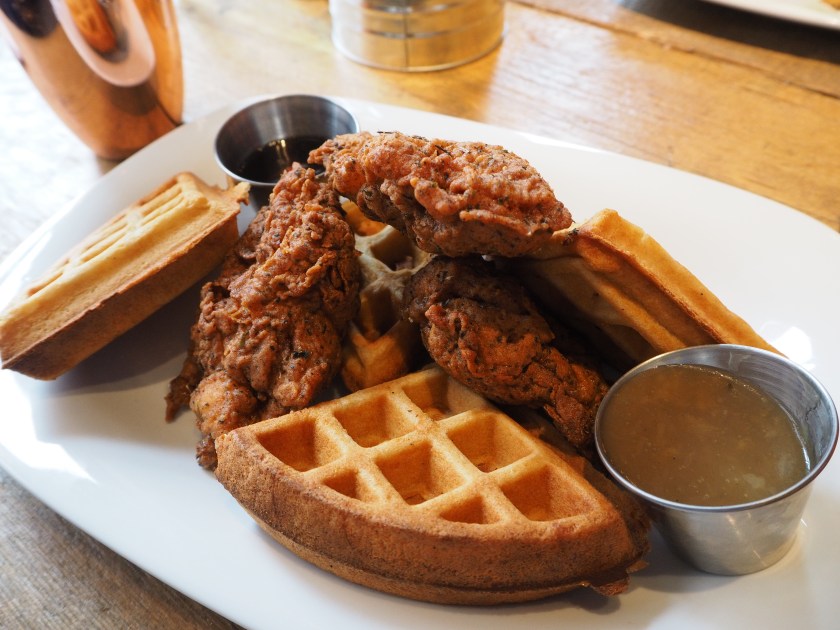 Chicken and waffles