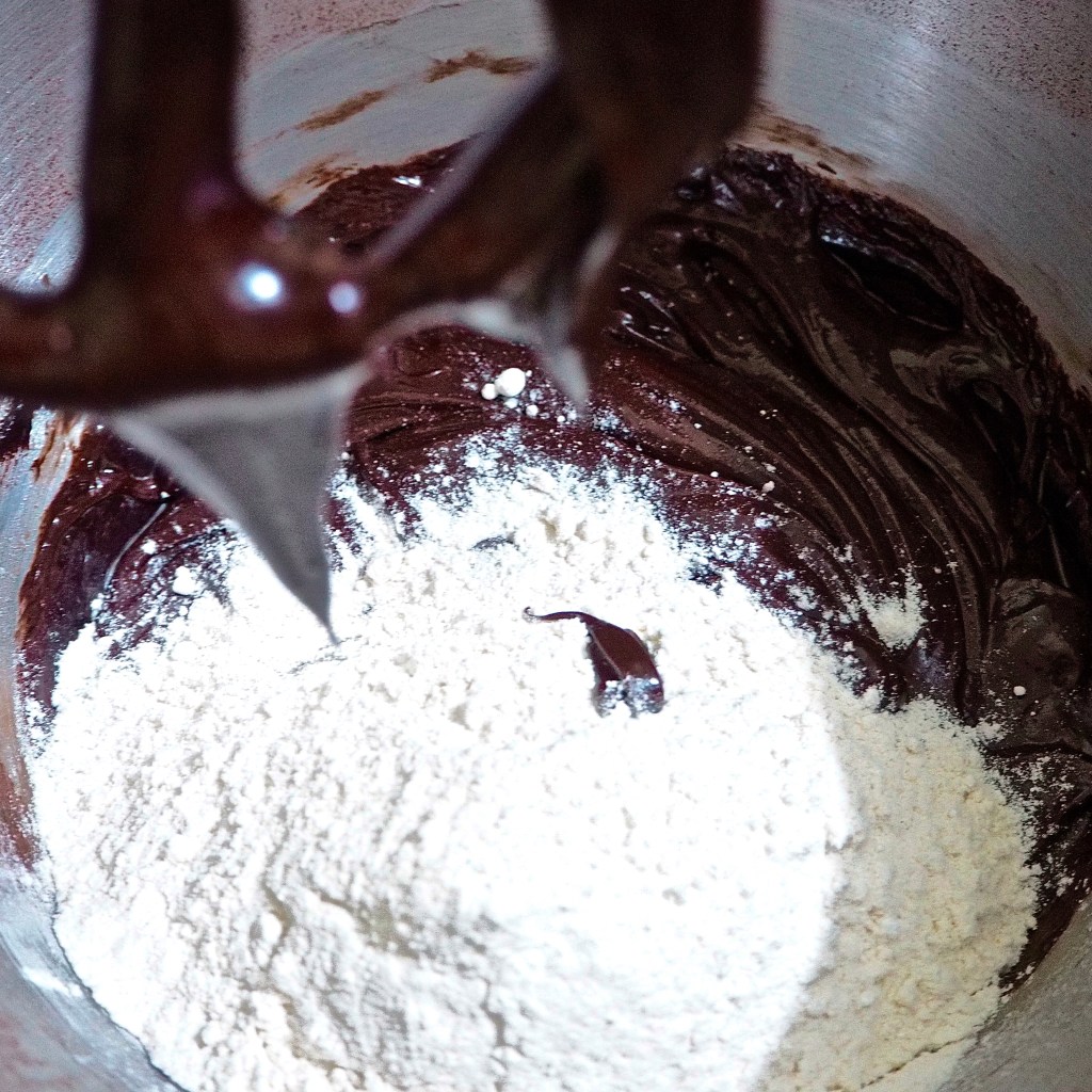 Chocolate and flour mix